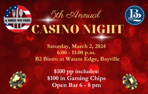 5th Annual Casino Night Fundraiser in Bayville on March 2, 2024