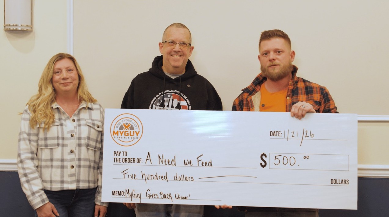 Community Spotlight: My Guy Plumbing Donates $500 to A Need We Feed