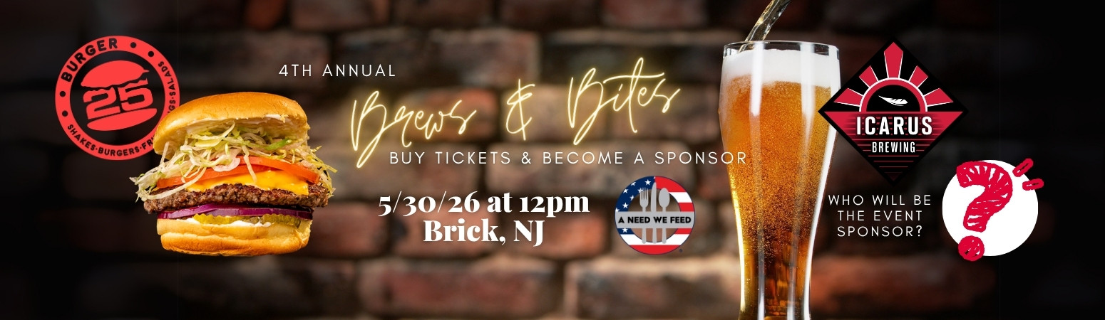 brews and bites fundraiser 2026 icarus in brick nj burger 25