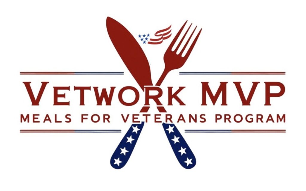 vetwork MVP meals for veterans program logo