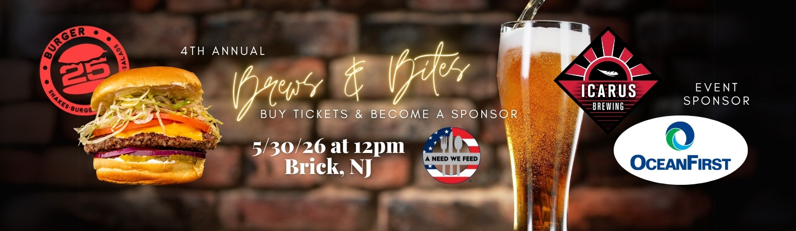 brews and bites fundraiser 2026 icarus in brick nj burger 25